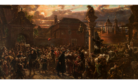 „Wyjście żaków z Krakowa w roku 1549” – obraz olejny namalowany przez Jana Matejkę jesienią 1892 rok