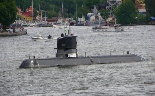 HMS Södermanland w Sztokholmie