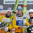Podium w Garmisch-Partenkirchen. Od lewej: Andreas Kofler, Gregor Schlierenzauer i Daiki Ito