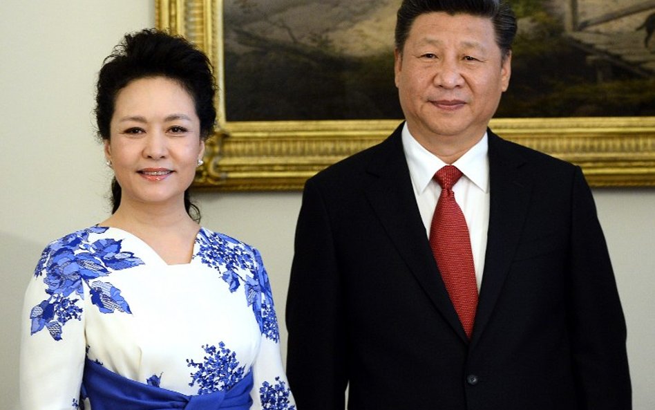 Prezydent Chin Xi Jinping z żoną Peng Liyua