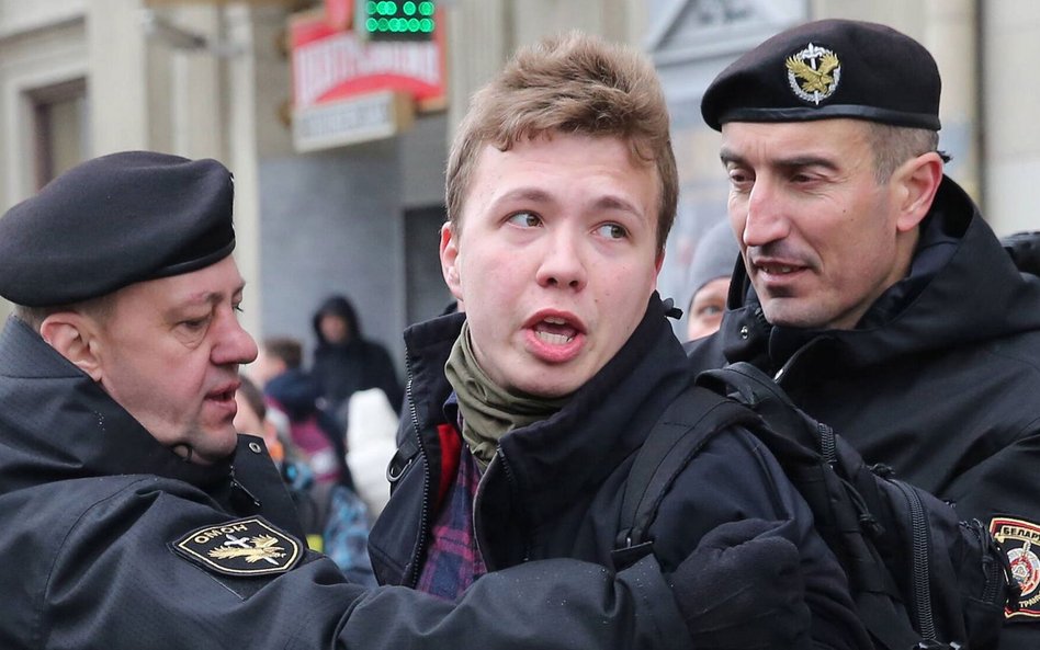 Raman Pratasiewicz w Mińsku, fotografia z marca 2017 r.