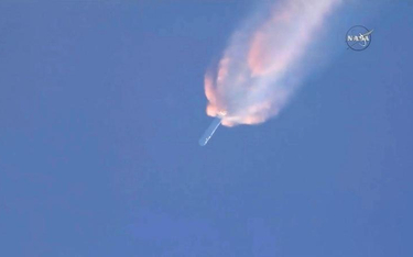 Wybuch rakiety z transportem dla ISS