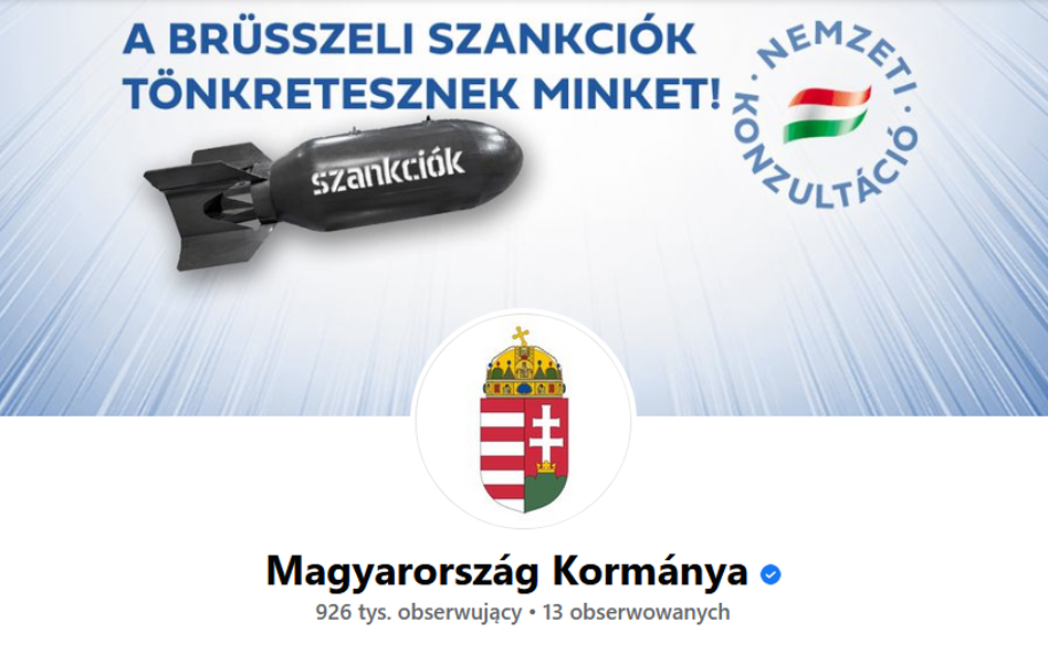 Bruksela ma „zrzucać bomby” na Budapeszt? Kontrowersyjna grafika węgierskiego rządu