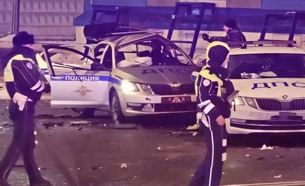 Policja na miejscu ataku w Moskwie