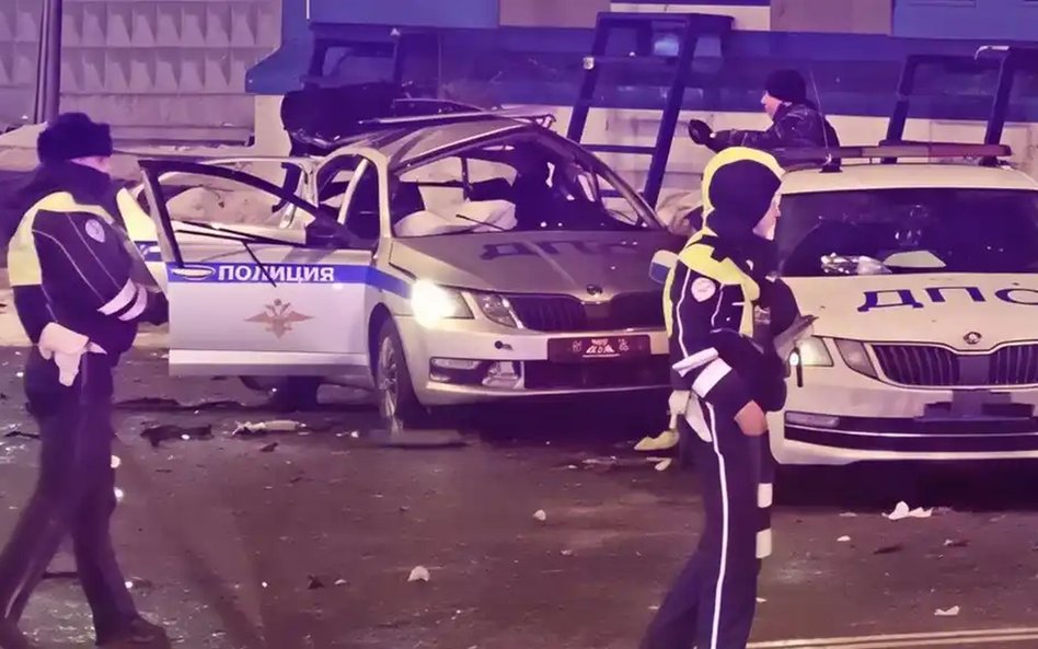 Policja na miejscu ataku w Moskwie