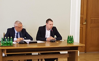 Michał Tusk i jego adwokat Roman Giertych przed komisją śledczą