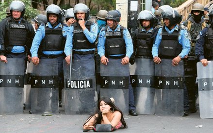Demonstracja przeciw fałszerstwom wyborczym, Honduras