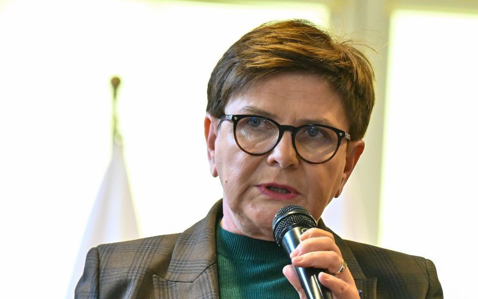 Była premier, europosłanka PiS Beata Szydło