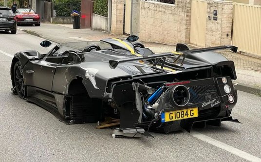 Pagani Zonda HP Barchetta podczas wypadku w Chorwacji