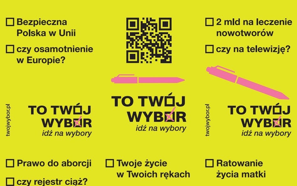 Ulotka kampanii "To Twój Wybór"