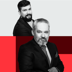 Michał Szułdrzyński i Michał Płociński, redaktor naczelny i zastępca redaktora naczelnego „Rzeczposp