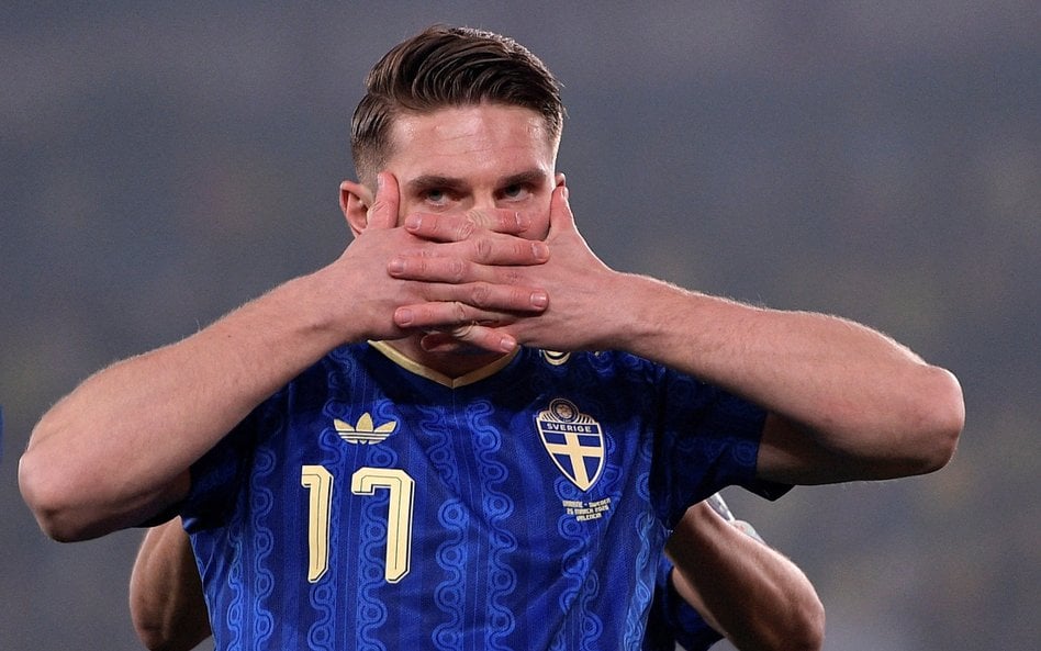 Viktor Gyokeres w półfinale barażów z Ukrainą zanotował hat tricka