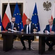Liderzy KO, Lewicy, Polski 2050 i PSL podpisują umowę koalicyjną