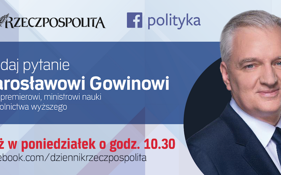 Wicepremier Jarosław Gowin spotka się z czytelnikami