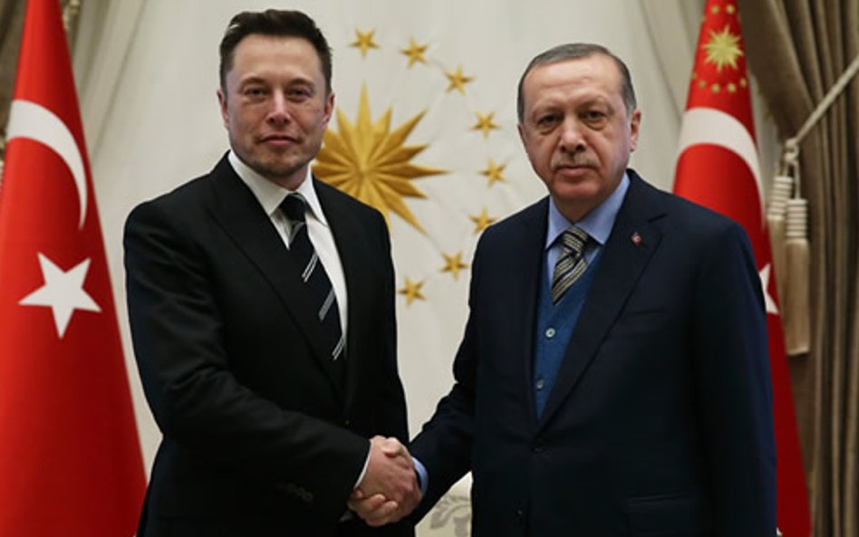 Musk i Erdogan w 2017 roku