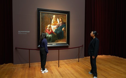 Przygotowywanie ekspozycji w Rijksmuseum.