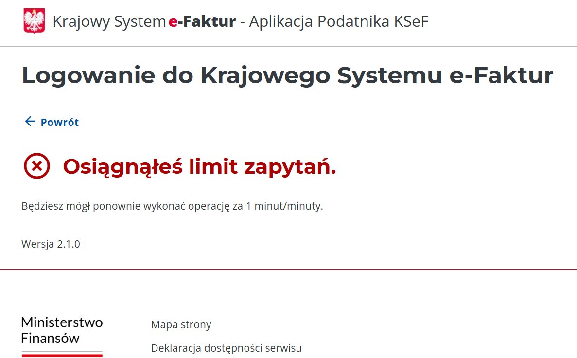 The problem with KSeF on the second day. Access through a trusted profile does not work