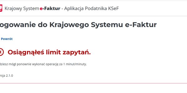 Проблема с KSeF на второй день. Доступ через доверенный профиль не работает