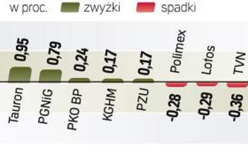 Dobre nastroje z większej części sesji ulotniły się pod koniec notowań. Warszawskiemu parkietowi nie