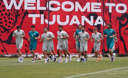 Trening reprezentacji Iranu w piłce nożnej w miejscowości Tijuana w Meksyku