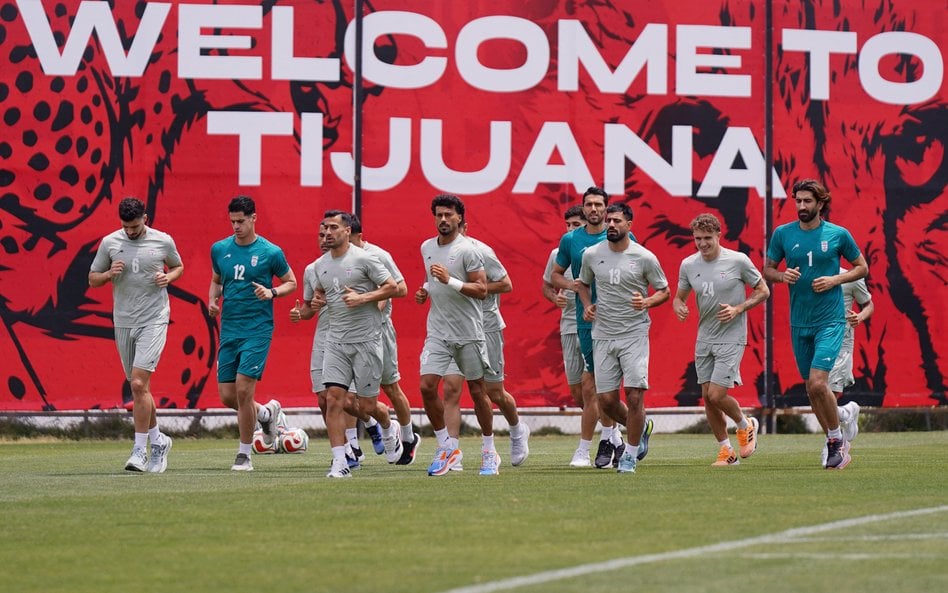 Trening reprezentacji Iranu w piłce nożnej w miejscowości Tijuana w Meksyku