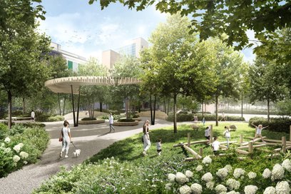 Przy Sienkiewicza w miesjcu parkingu ma powstać wyspa zieleni, to jej wizja według architektów