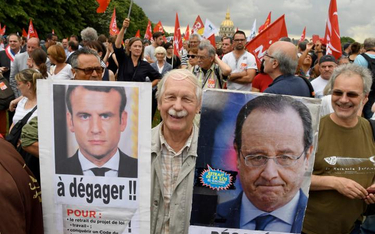 „Wynocha Macron!”, „Wyniósł się Hollande!” – związkowcy zrównują bilans poprzedniego i obecnego prez
