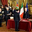 Prezydent Włoch Sergio Mattarella odbiera przysięgę od nowego premiera włoskiego rządu Giuseppe Cont