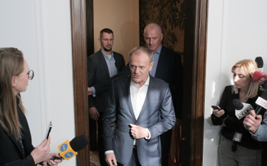 Premier Donald Tusk po zakończeniu rozmów z liderami rządzącej koalicji