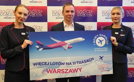 Wizz Air zasila warszawską bazę dwunastym samolotem
