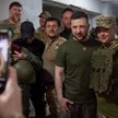 Prezydent Wołodymyr Zełenski w czasie spotkania z żołnierzami