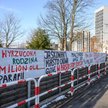 Widok na osiedle Maltańskie w Poznaniu. Mieszkańcy kilkudziesięciu domów protestują przed eksmisją i