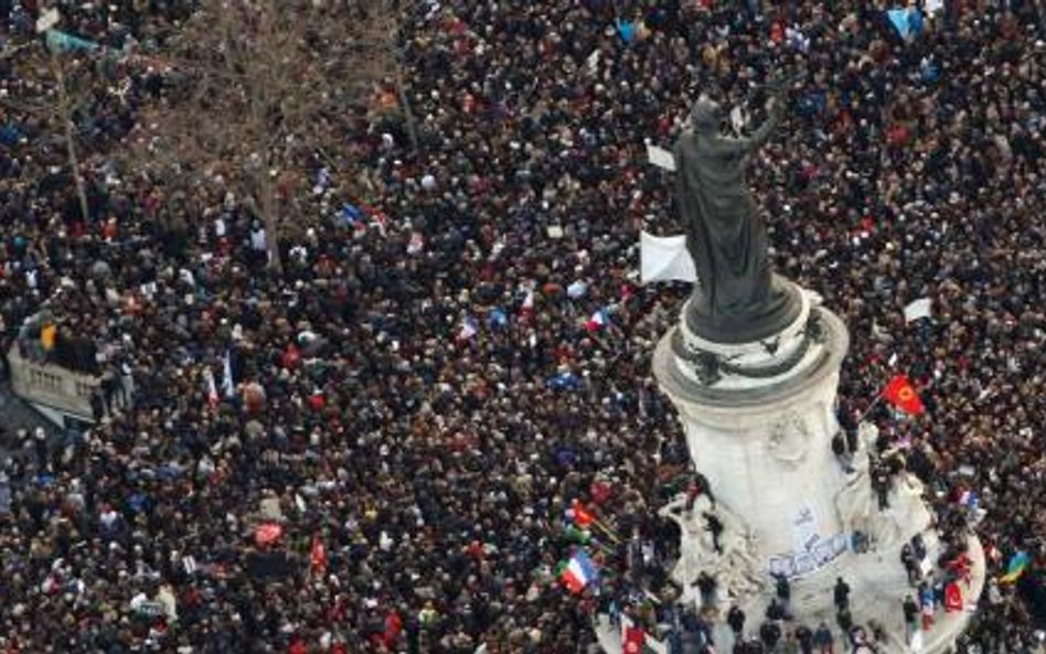 W niedzielnej manifestacji w Paryżu wzięło udział półtora miliona osób – twierdzą organizatorzy