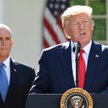 Prezydent USA Donald Trump (z prawej) i wiceprezydent Mike Pence