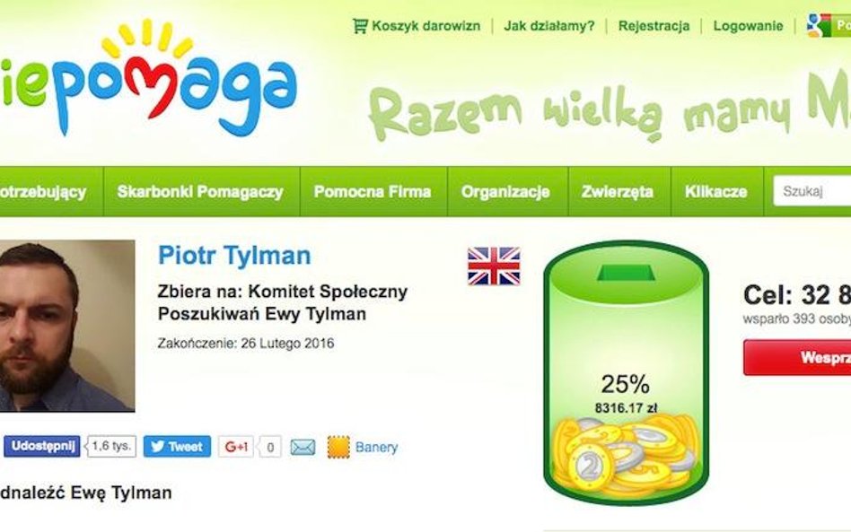 Zbiórka na poszukiwanie Ewy Tylman