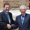 Premier Hiszpanii Mariano Rajoy i Mario Monti, premier Włoch.