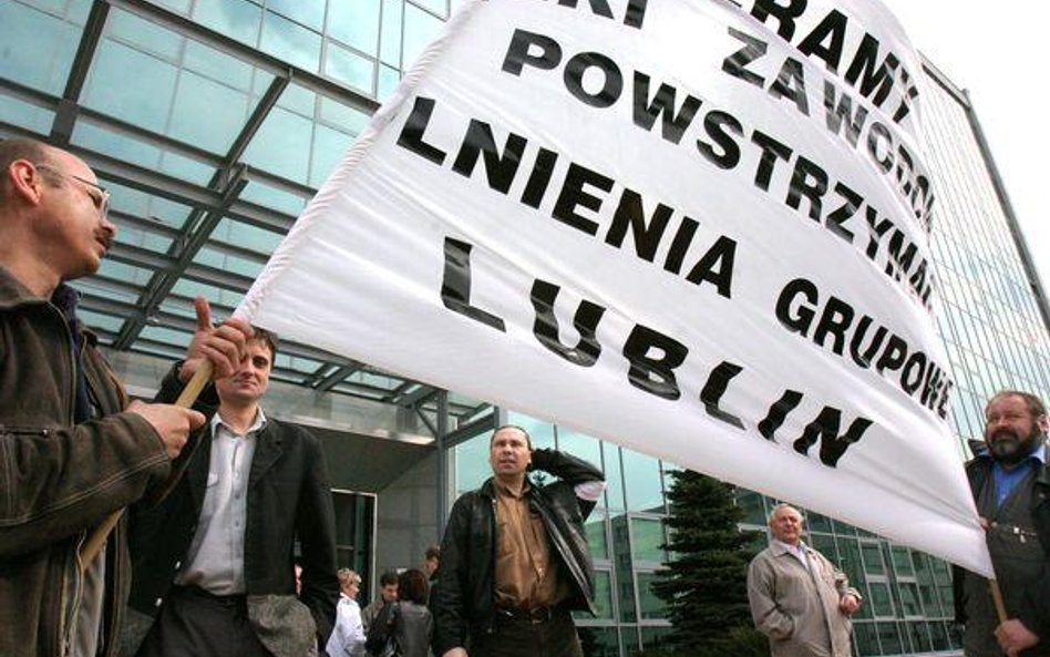 Strajk przeciwko zwolnieniom w Telekomunikacji Polskiej