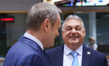 Premierzy Polski i Węgier - Donald Tusk i Viktor Orbán