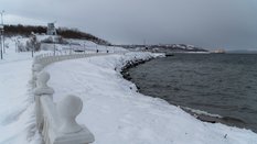 Siewieromorsk w zimie