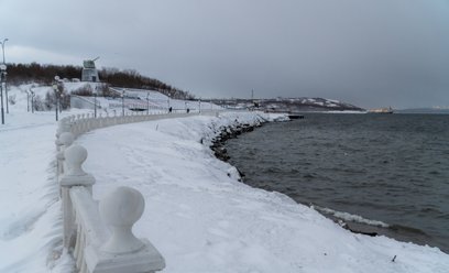 Siewieromorsk w zimie