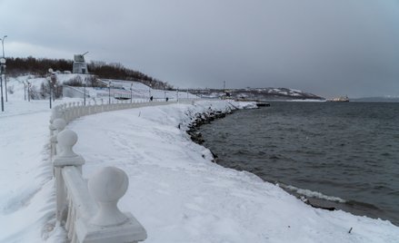 Siewieromorsk w zimie