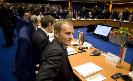 Premier Donald Tusk w czasie praskiego szczytu
