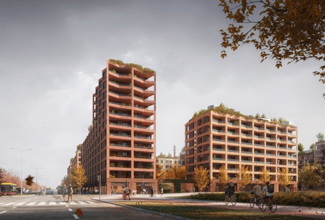 12-pierowa dominanta w kompleksie przy Radzymińskiej ma nawiązywać do sąsiedniej zabudowy mieszkalne