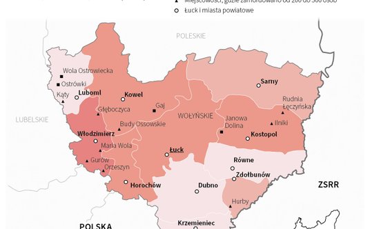 Tereny, na których doszło do zbrodni wołyńskiej