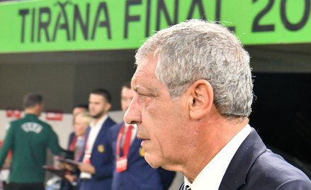 Trener reprezentacji Polski Fernando Santos przed meczem z Albanią