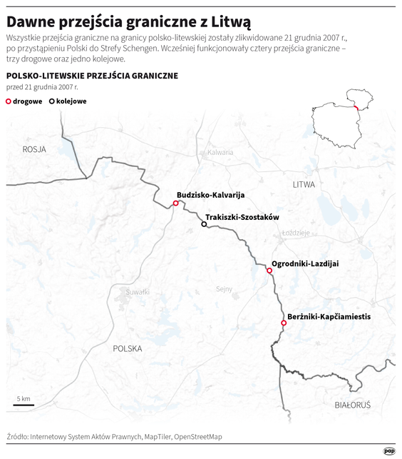 Dawne przejścia graniczne z Litwą
