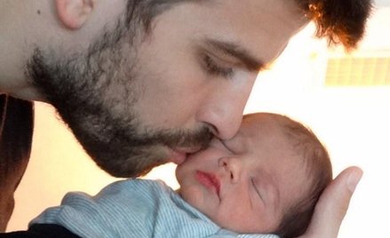 Milan Pique Mebarak z ojcem Gerardem