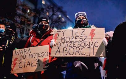 Demonstracja w Warszawie 28 listopada 2020 r., po wyroku TK w sprawie aborcji