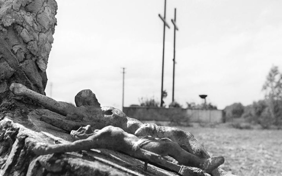 Cmentarz w Porycku na Ukrainie, na którym pochowani są Polacy zamordowani przez Ukraińców w 1943 r.