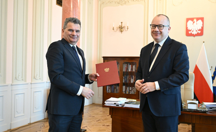 Uoczystość wręczenia powołania na stanowisko prokuratora krajowego Dariuszowi Kornelukowi